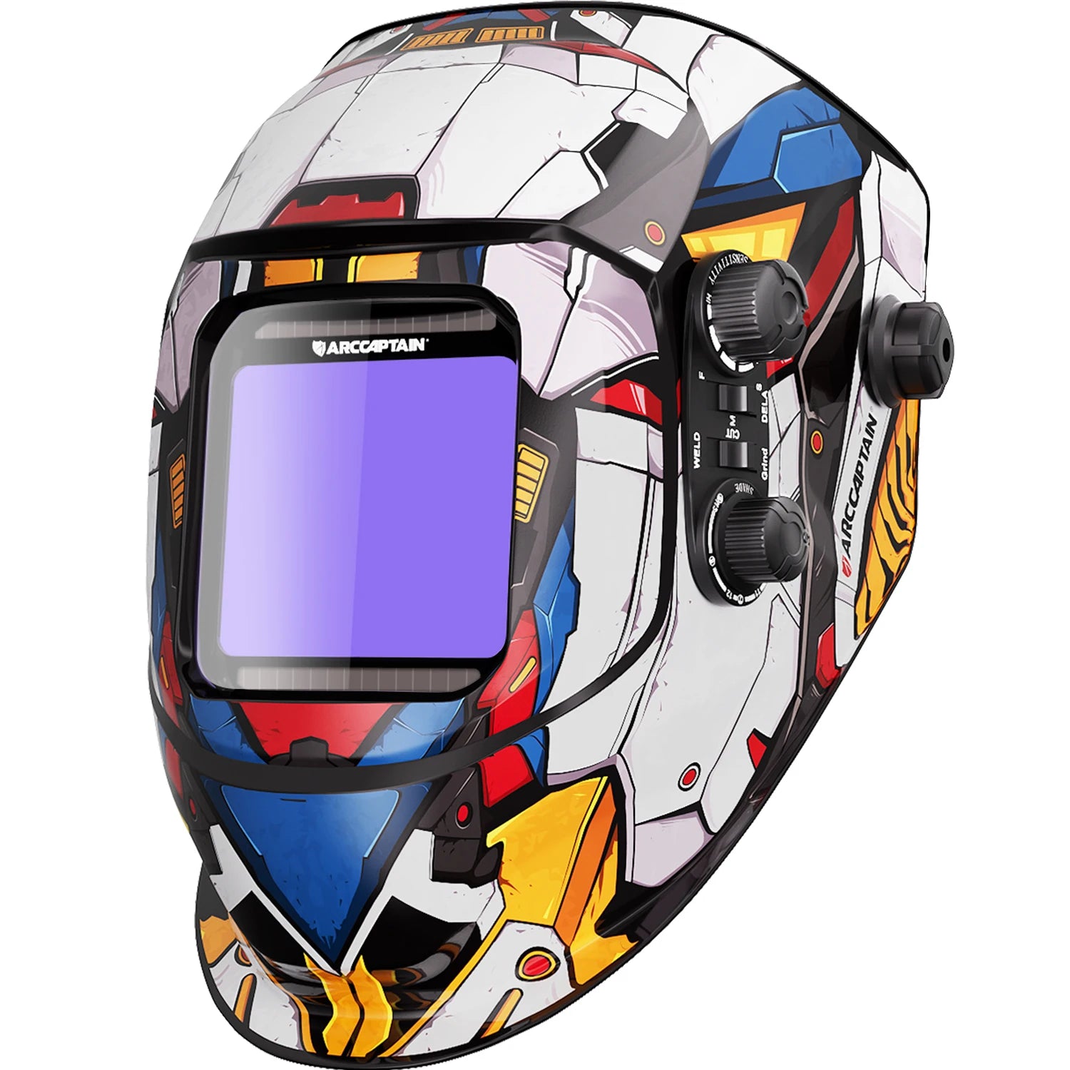 Casco de soldadura con vista grandeenergía Solar, oscurecimiento automático