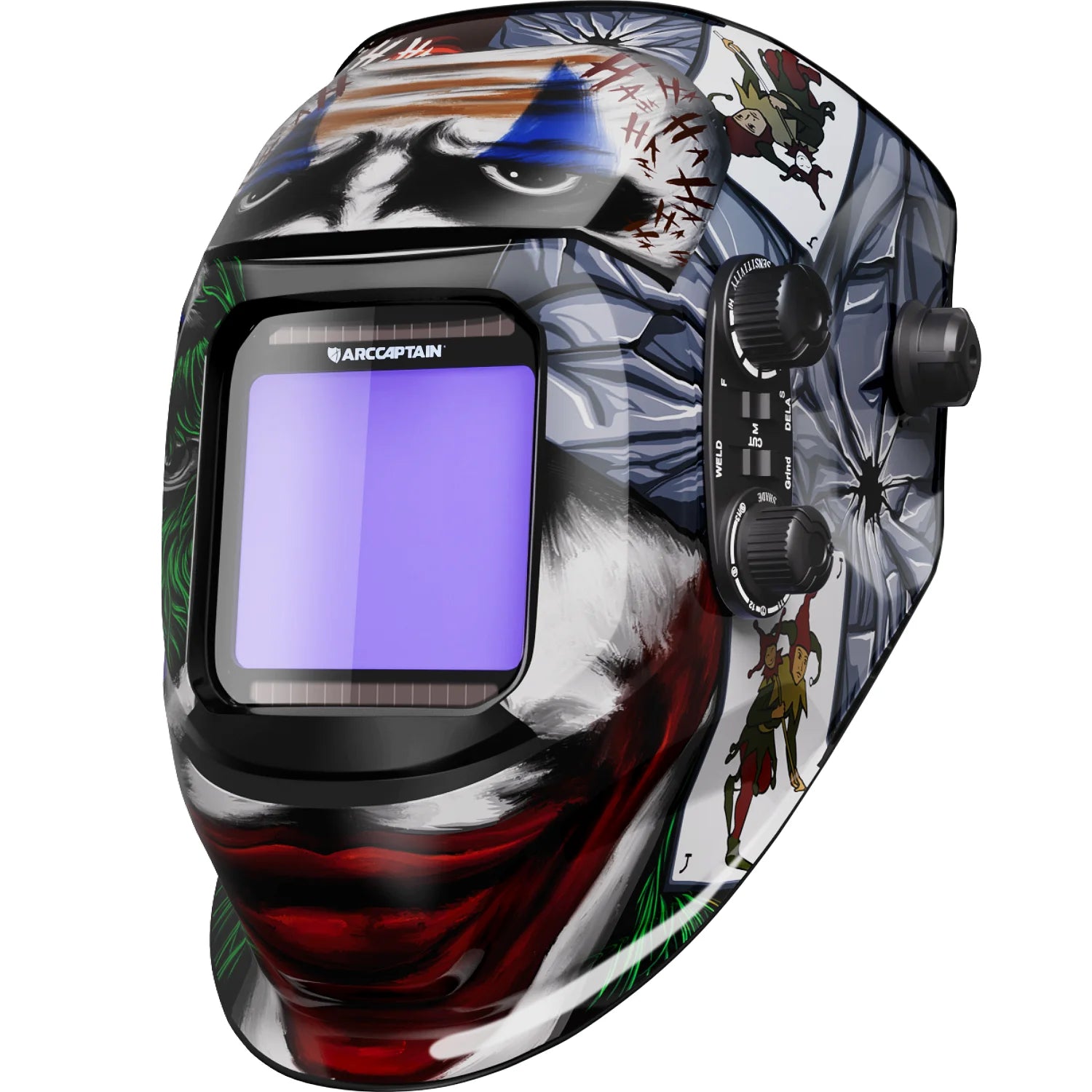 Casco de soldadura con vista grandeenergía Solar, oscurecimiento automático