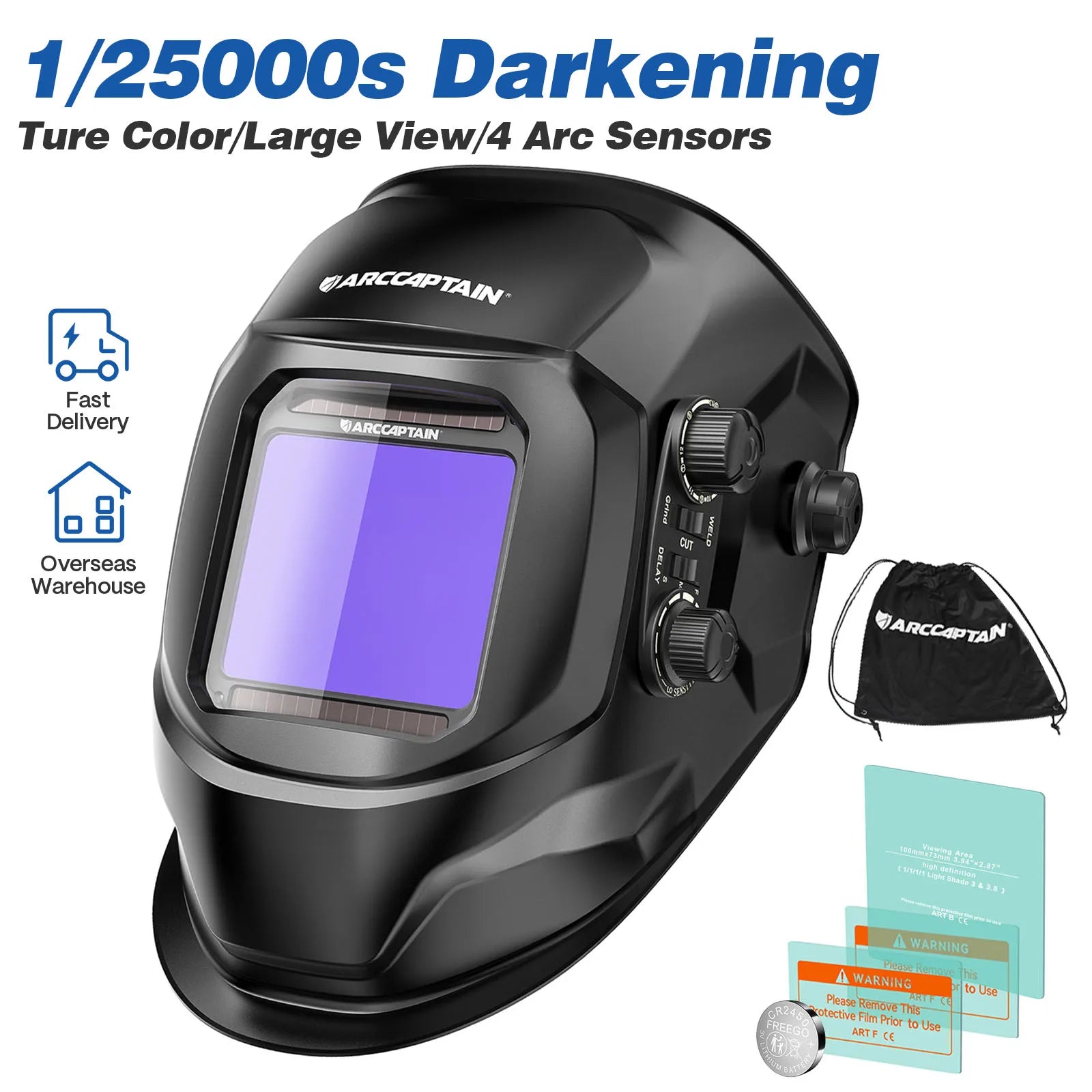Casco de soldadura con oscurecimiento automático