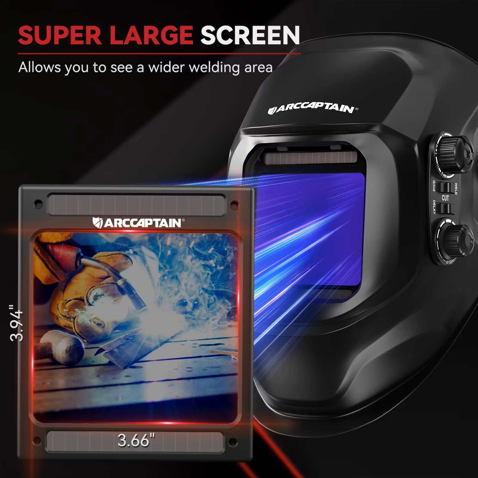 Casco de soldadura con oscurecimiento automático