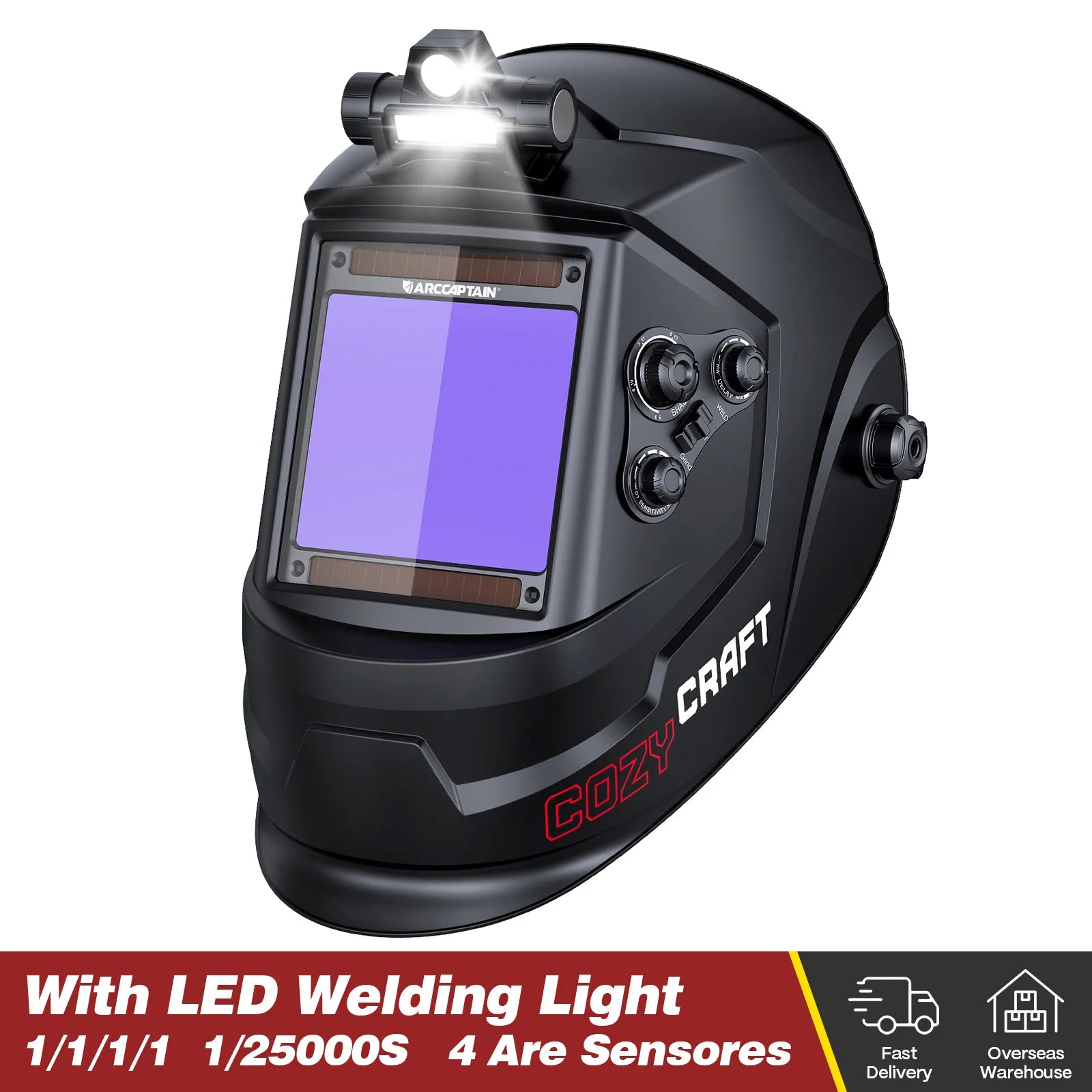 Casco de soldadura oscurecimiento automático