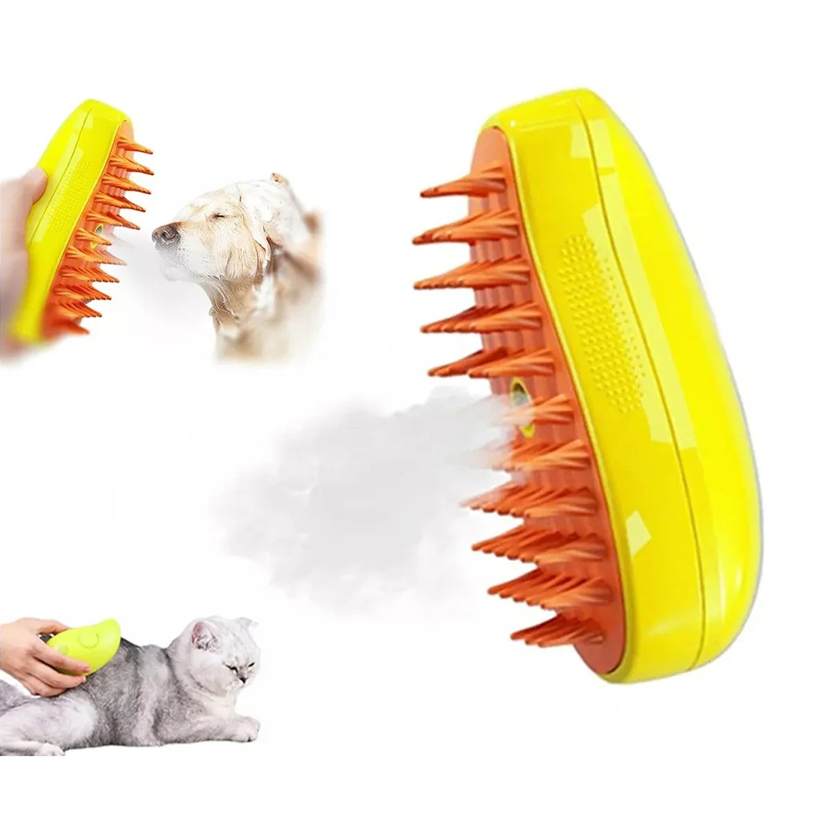 Cepillo para gato Cepillo Vapor Eléctrico 3 en 1