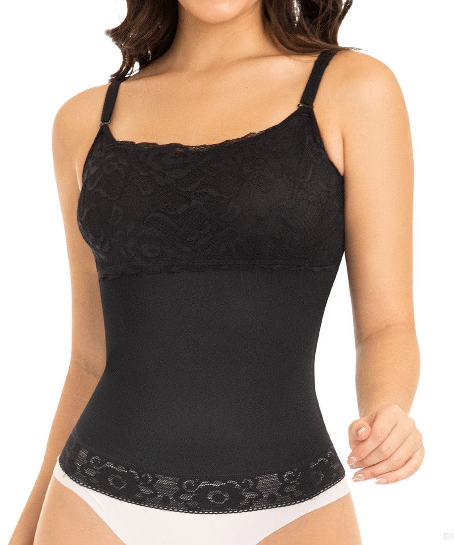 Blusa Cinturilla básica con espalda cubierta y tiras ajustables BL0238 de Fajas M&D®