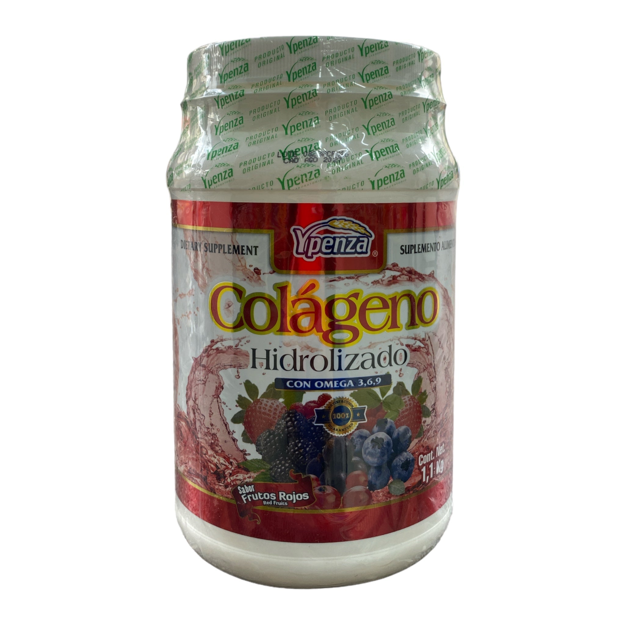 COLAGENO HIDROLIZADO FRUTOS ROJOS 1.100 KG YPENZA