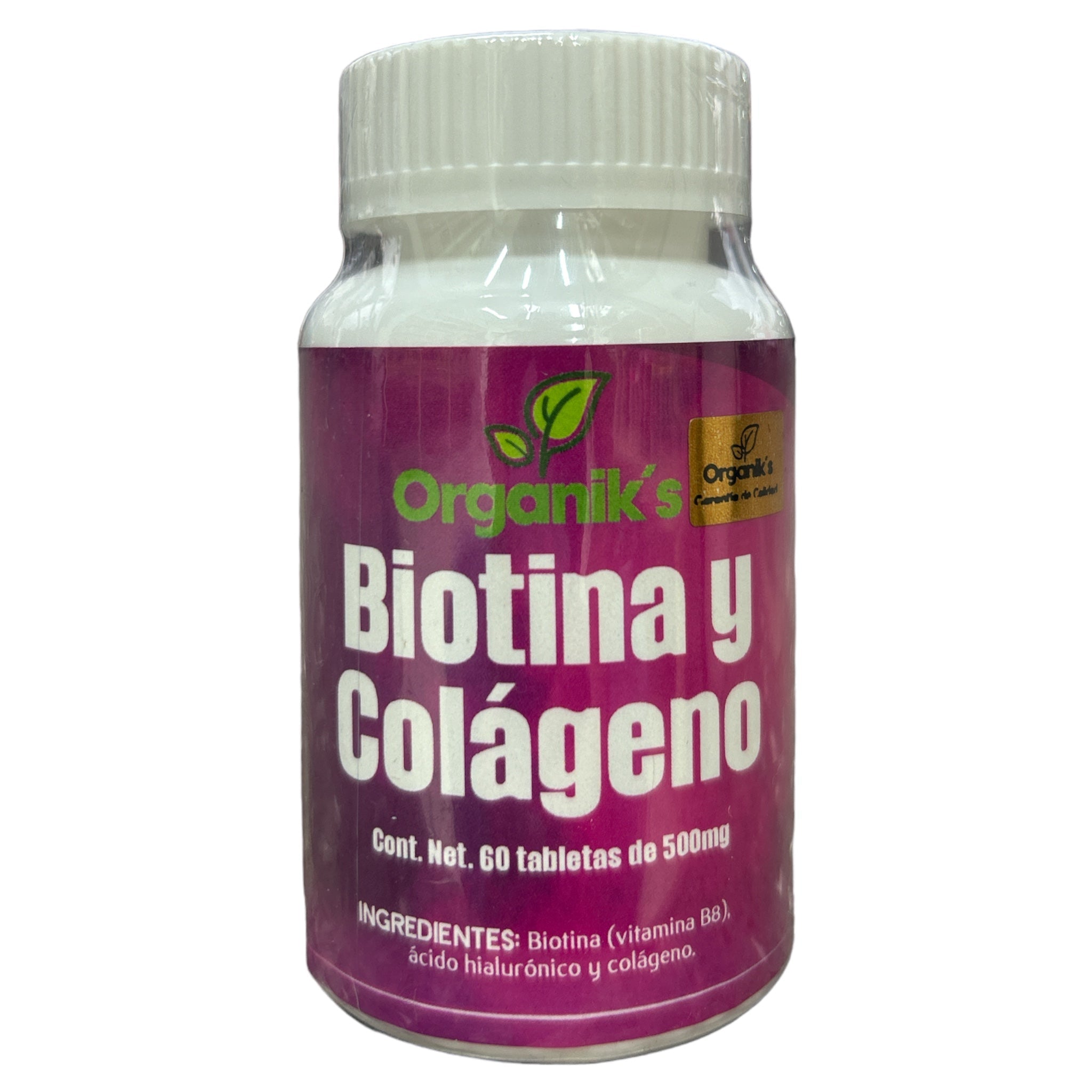 TAB BIOTINA Y COLAGENO C/60 ORGANIKS