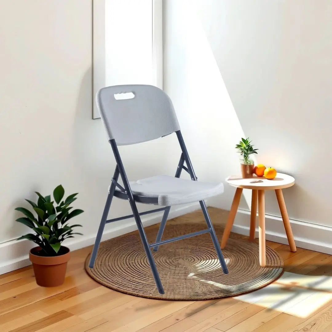 Combo 10 Sillas Plegables Blancas | Resistentes y Compactas | Ideal para Eventos, reuniones, negocios y el hogar