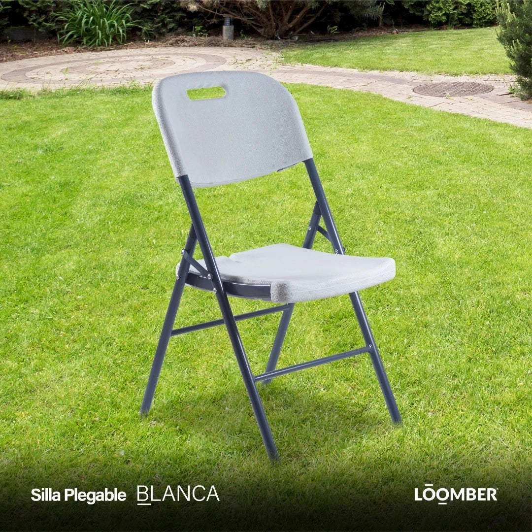 Combo 10 Sillas Plegables Blancas | Resistentes y Compactas | Ideal para Eventos, reuniones, negocios y el hogar