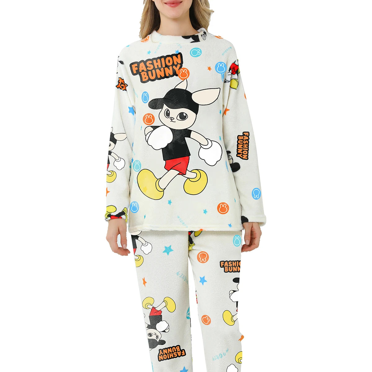 Conjunto de Pijama de Felpa