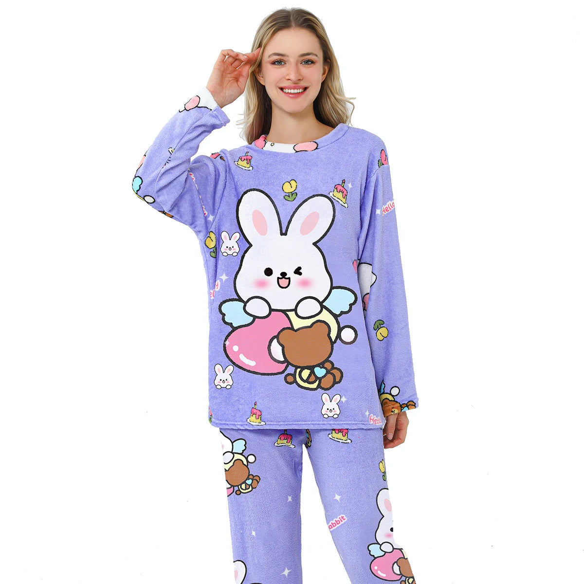 Conjunto de Pijama de Felpa