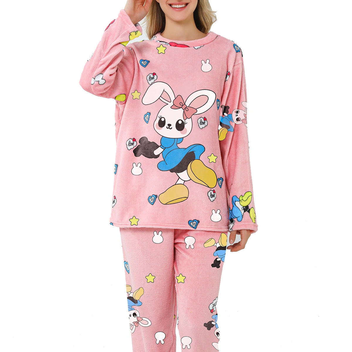 Conjunto de Pijama de Felpa