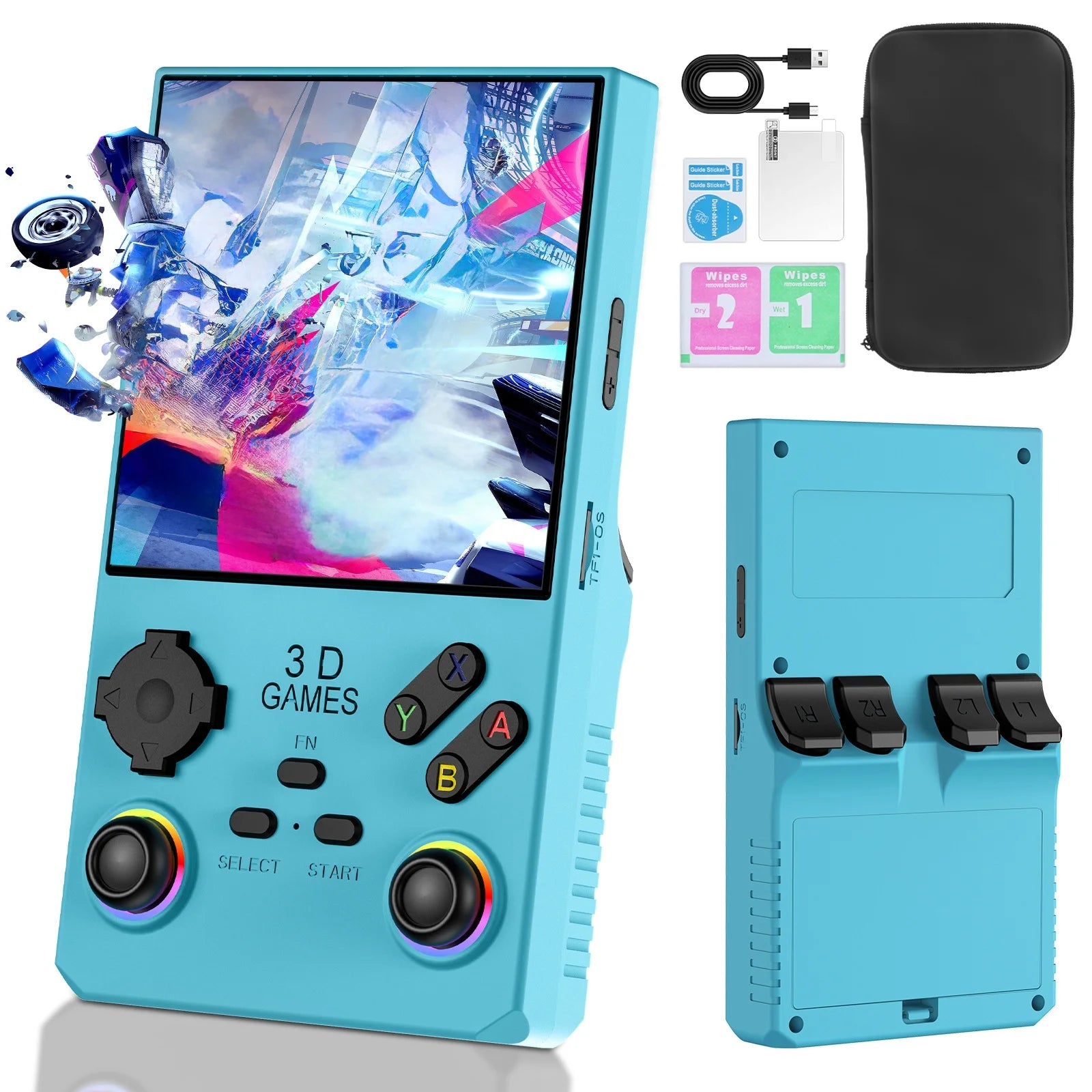 Consola de juegos portátil V40 MAX, , 256GB con más de 40000 juegos