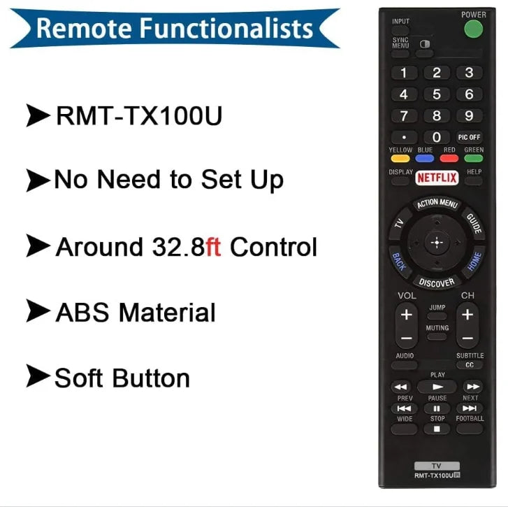 Control remoto RMT-TX100U TV Sony Bravia RMTTX100U,