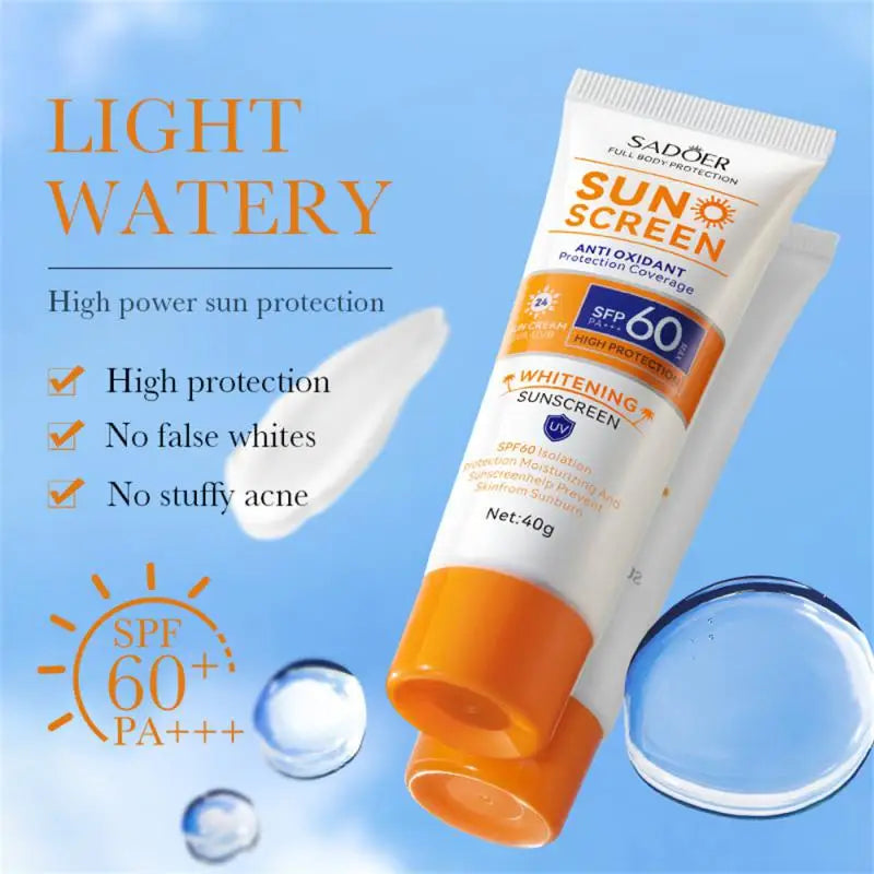 Crema de protección solar SPF60 +,