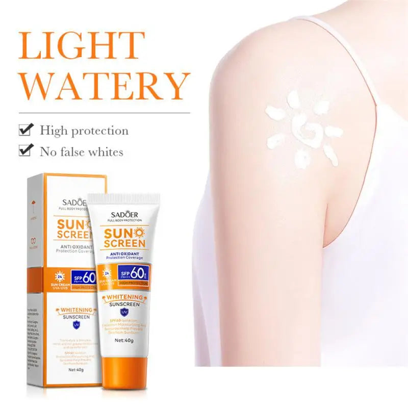 Crema de protección solar SPF60 +,