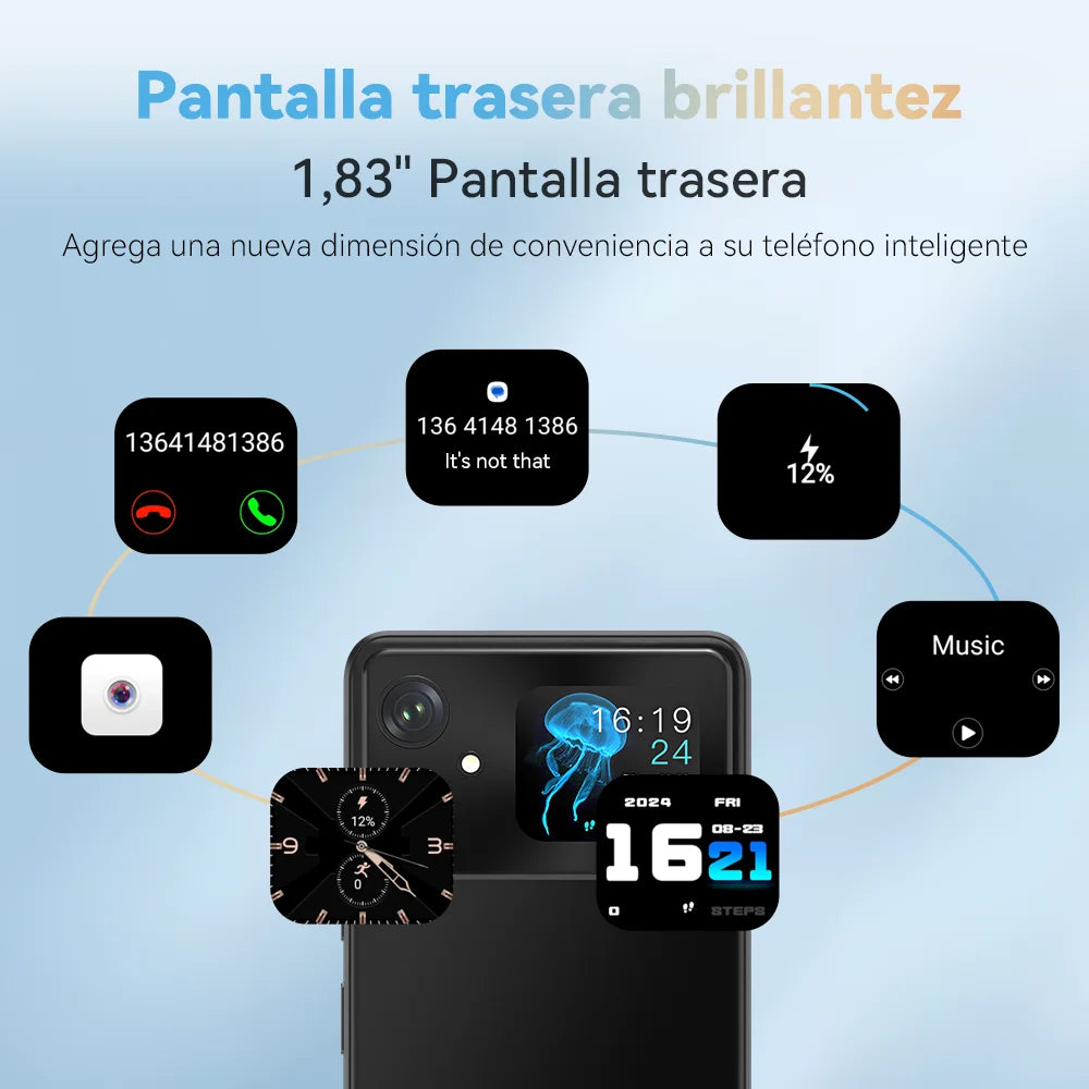 Telefono Android 14, 12 GB de RAM (