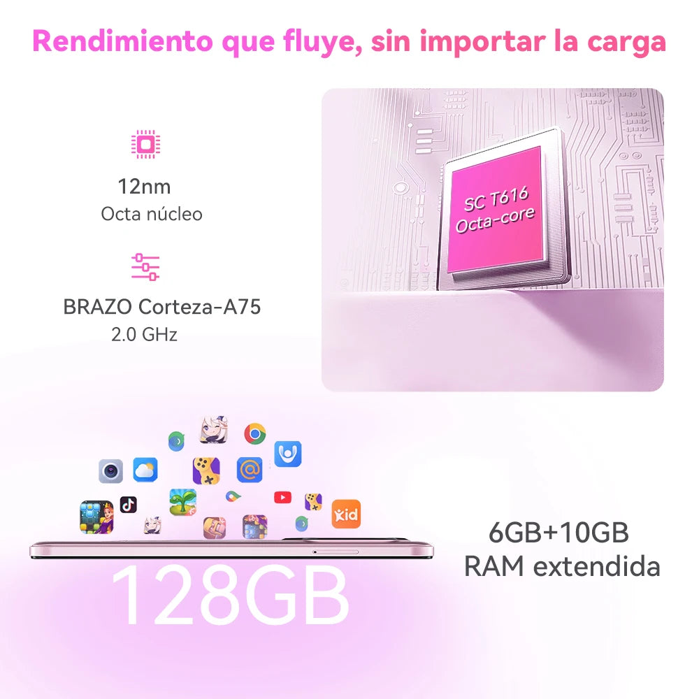 Teléfono Android 14, 16 GB de RAM