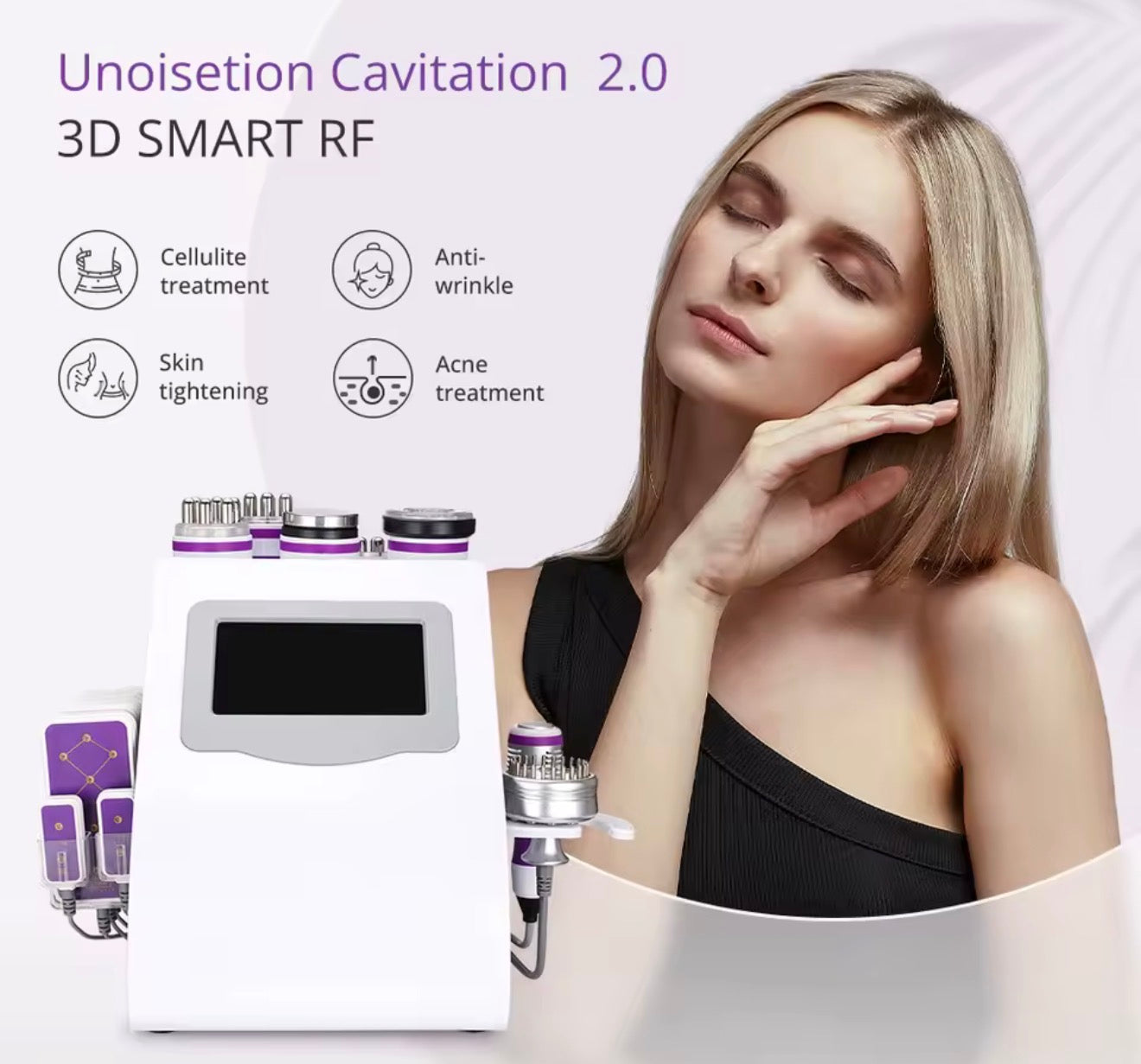 mychway 6 en 1 cavitación 2.0 40K cuerpo vacío esculpido RF máquina de belleza delgada