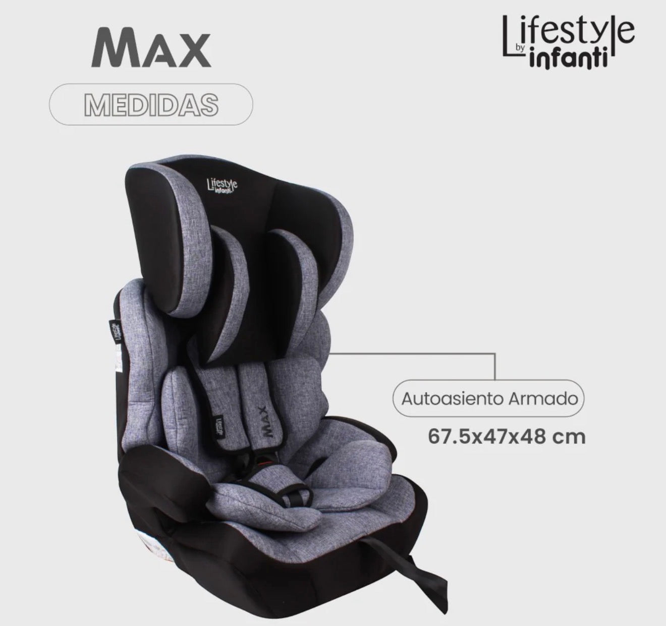 Autoasiento Booster Para Bebé Max Lifestyle By Infanti
