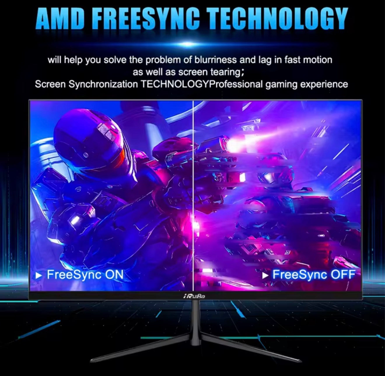 Monitor de PC IRUIBO Ultraligero 24 Pulgadas