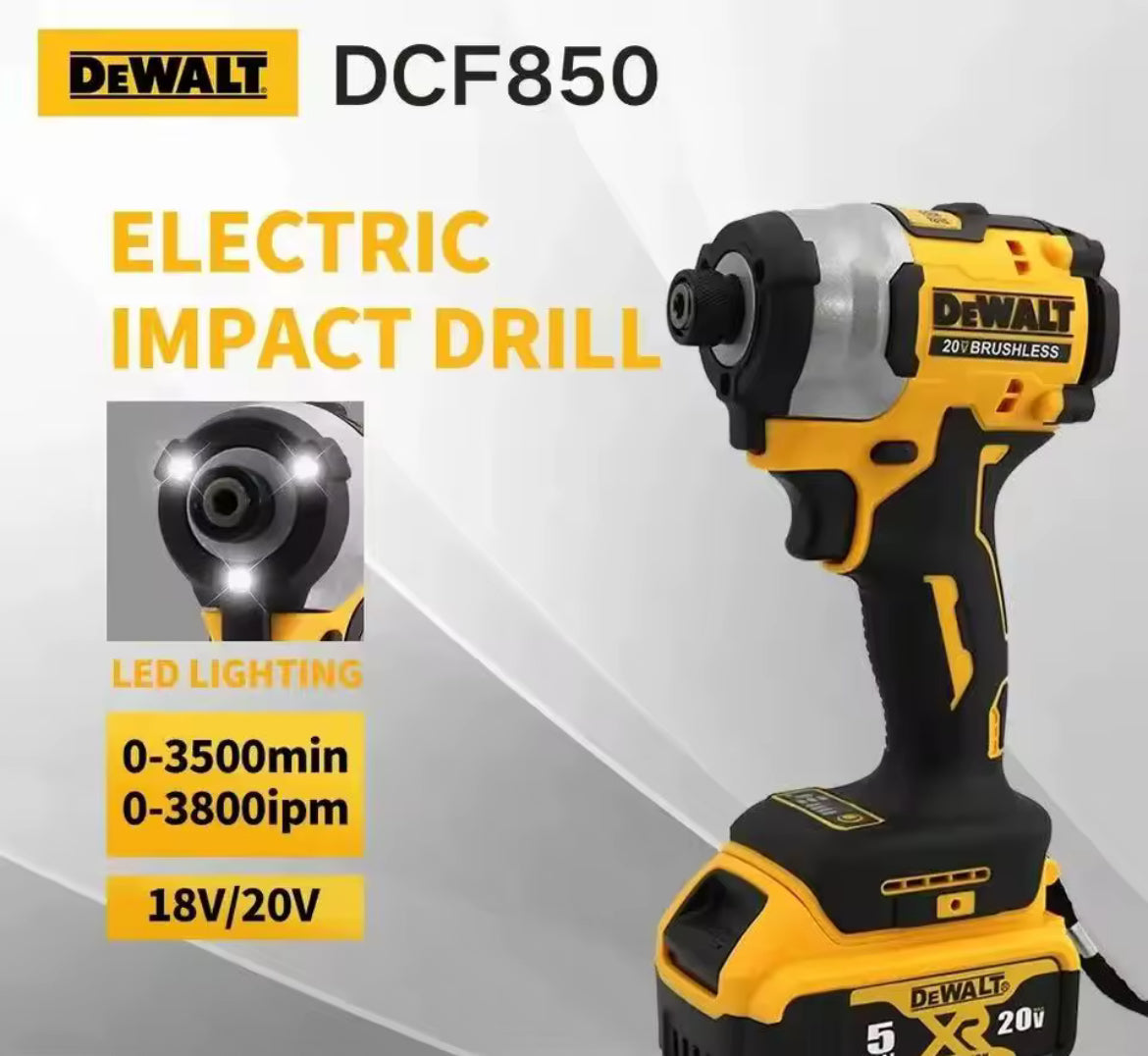 Destornillador Eléctrico de Impacto DEWALT DCF850 – 20V Brushless