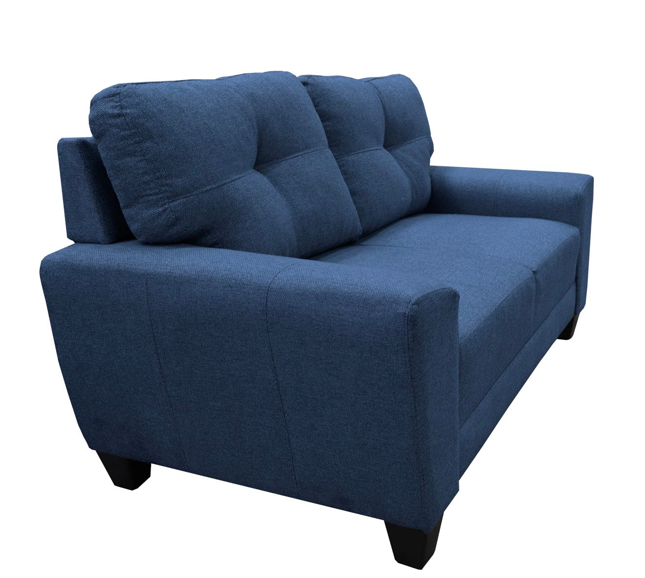 Sala Modular 3-2-1 Sidney Azul Marino – Sofá, Love Seat y Sillón Súper Cómodos