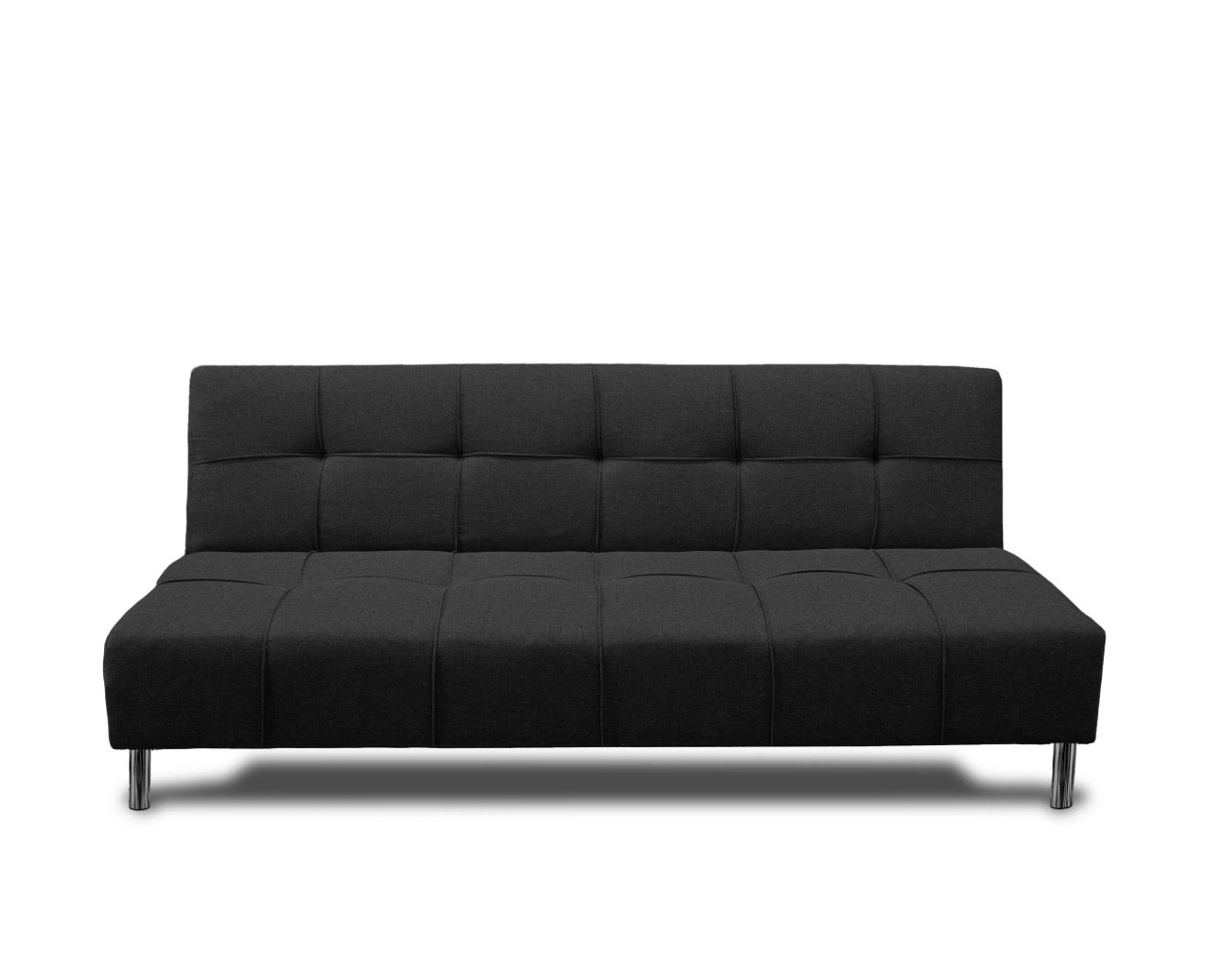 Sofá Cama Reclinable New York Lino Gris Oxford Futon 3 Posiciones, El Bazar Store