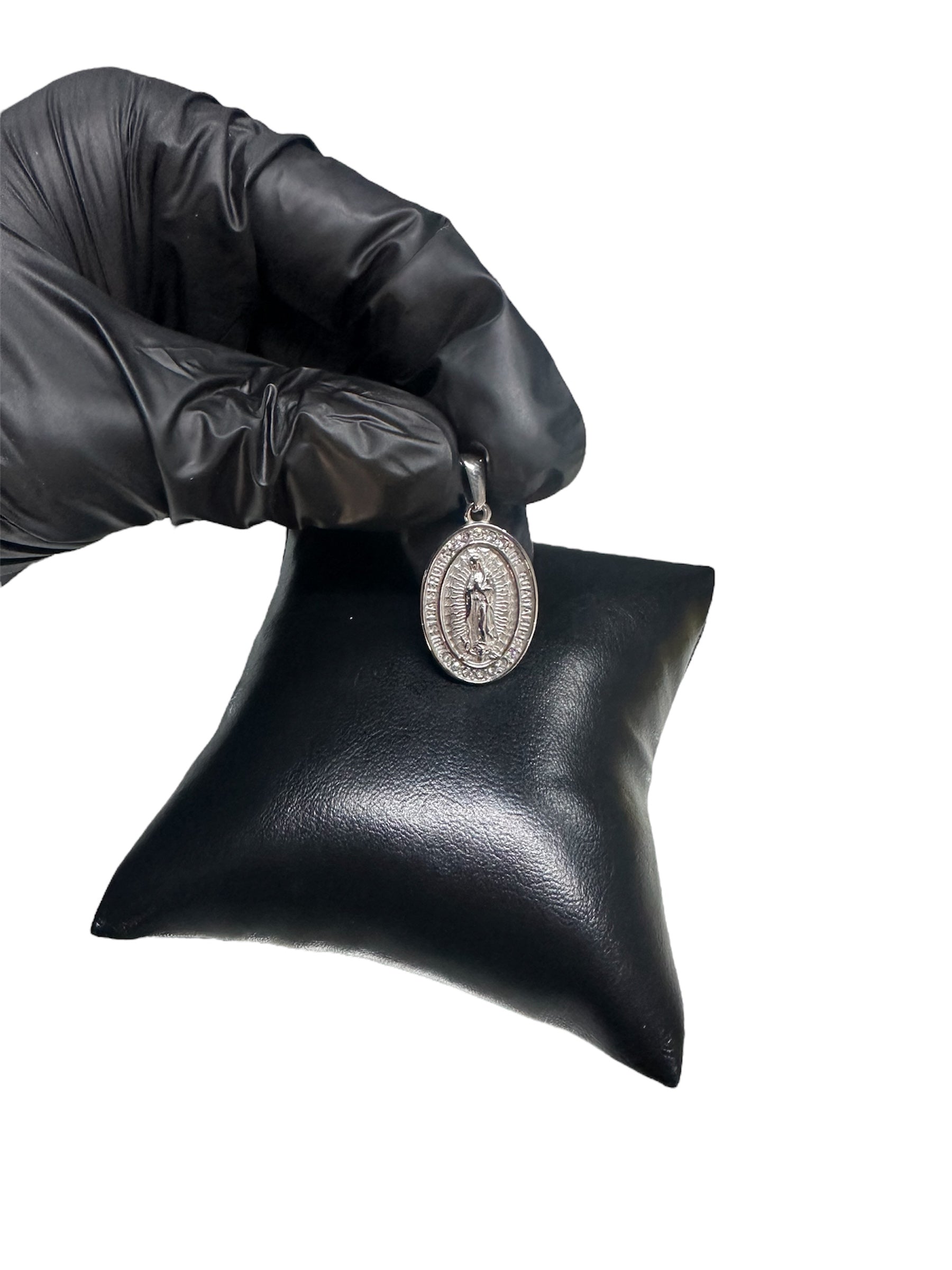 Dije Virgen de Guadalupe Plata Zirconias