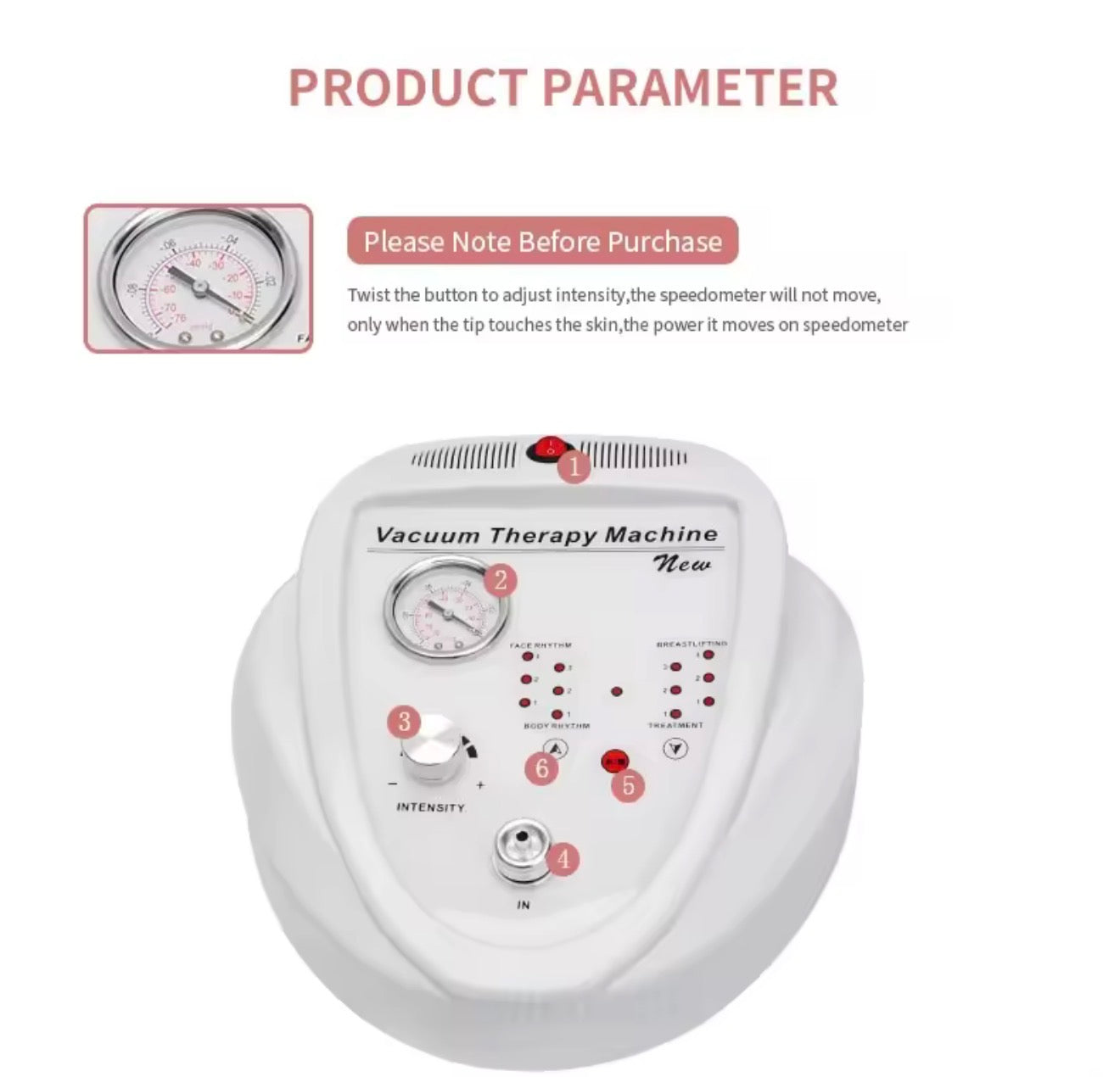 máquina de terapia de vacío,aumento de senos y glúteos