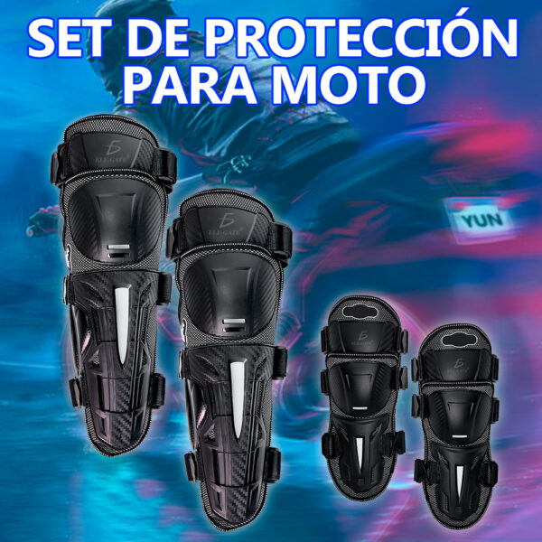 Kit De Protectores Ajustables Para Codos Y Rodillas