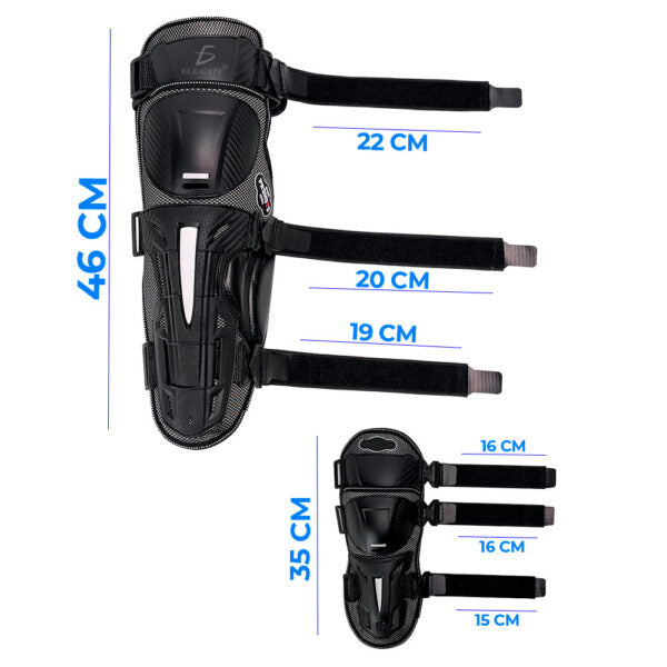 Kit De Protectores Ajustables Para Codos Y Rodillas