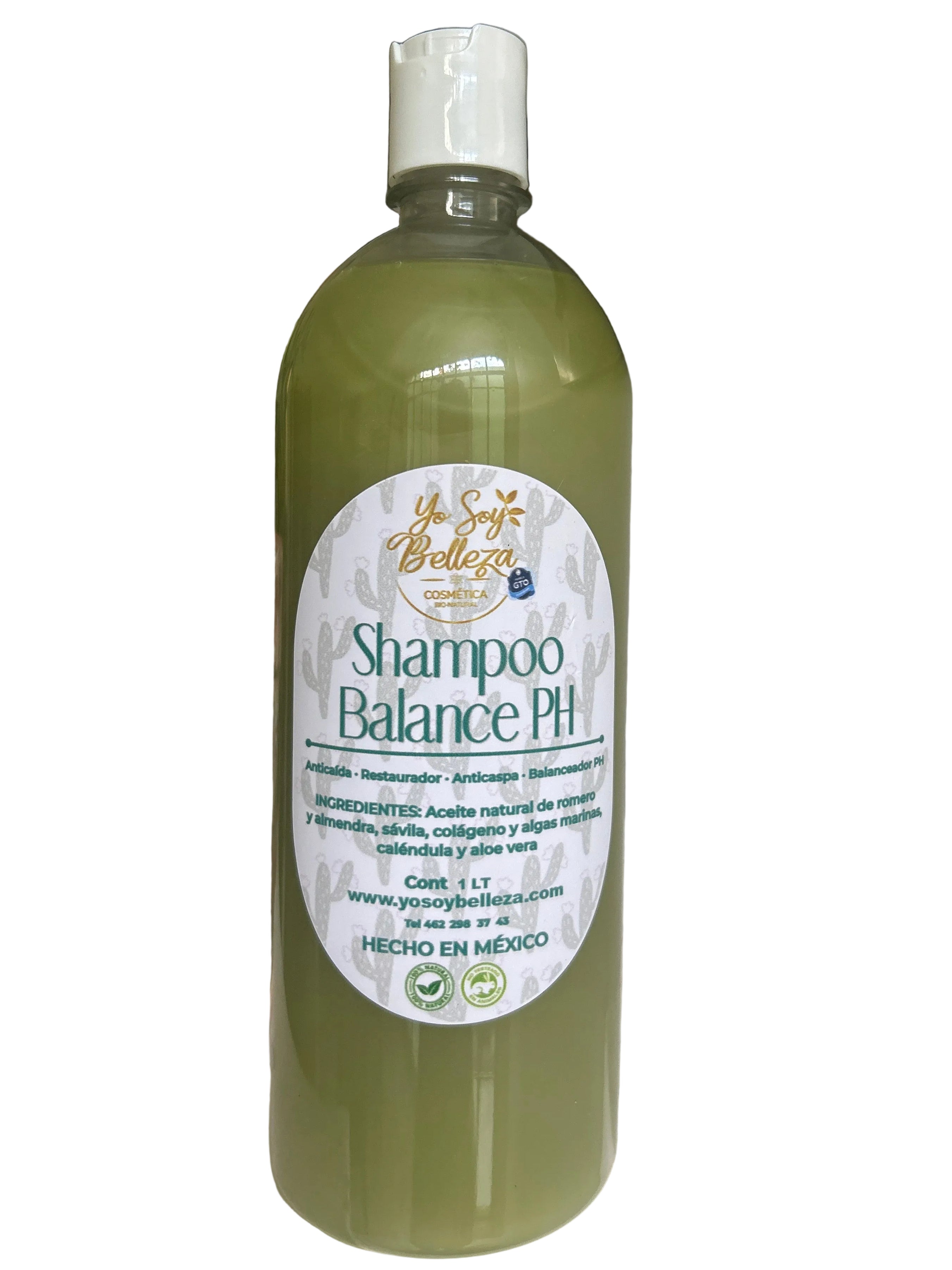 Shampoo Balance pH Anticaída y Anticaspa — 1 Litro Fórmula Concentrada