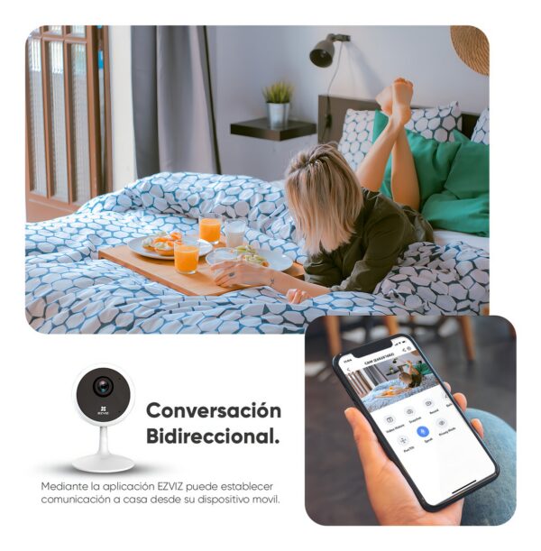 Cámara Cctv Wifi Ezviz Cs-C1C Ip 2Mp Para Interiores Detección De Movimiento