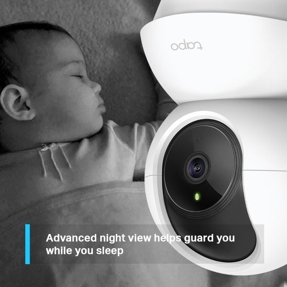 Tp-Link Tapo Cámara Wifi 3Mp Interior 360º Visión Nocturna Blanco