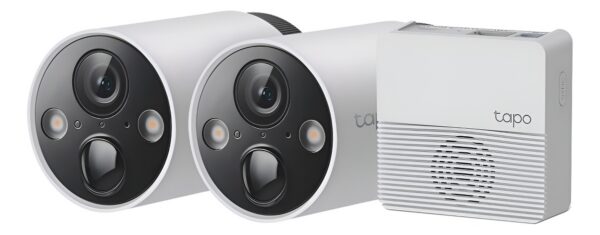 2 Camaras Vigilancia Wifi Tp-Link Tapo C420S2 2K Qhd Exterio Color Blanco