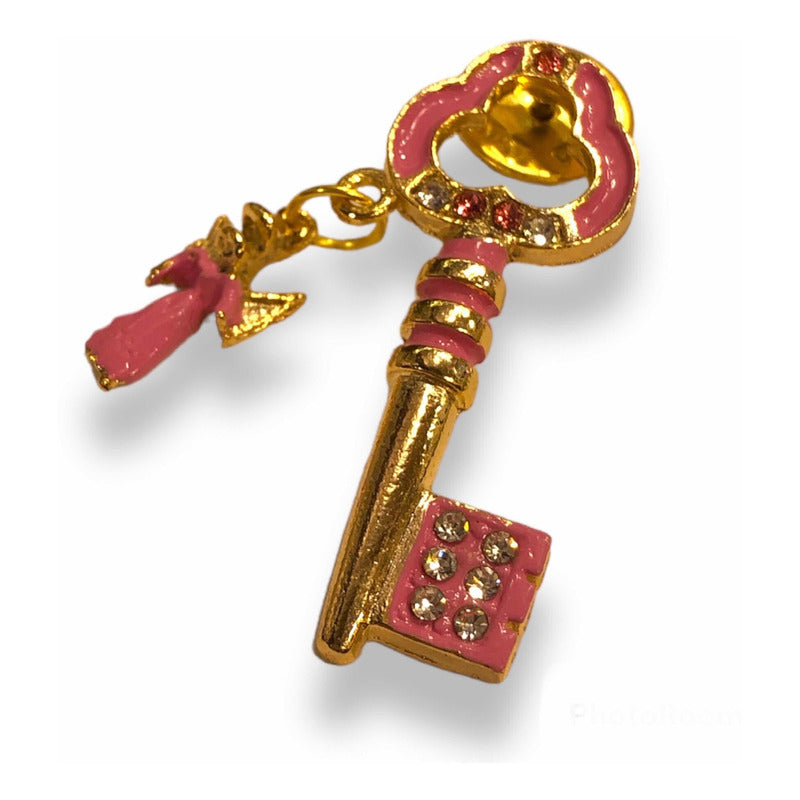 Arcangel Chamuel Prendedor 1.5x1.5x4.2 Rosa