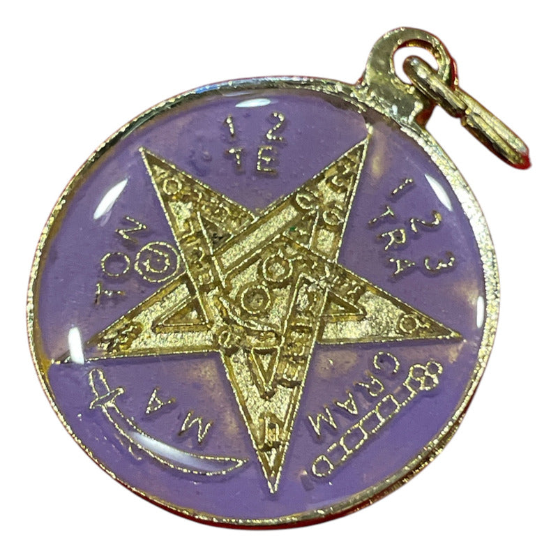 Pentagrama Ritualizado Mediano 7 Metales Tetragramaton 25mm