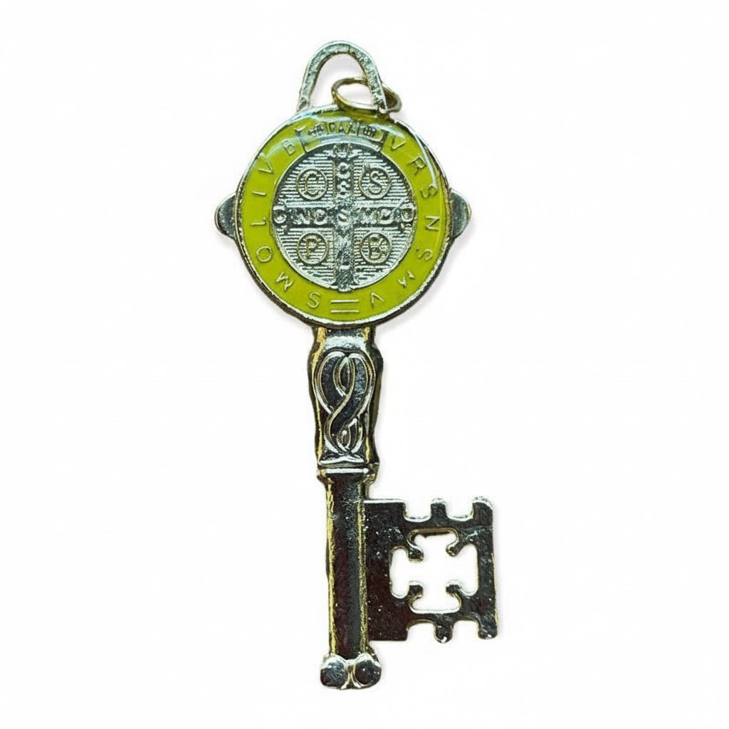 Llave De San Benito Dije Baño De Oro Encapsulado 5cm Varios