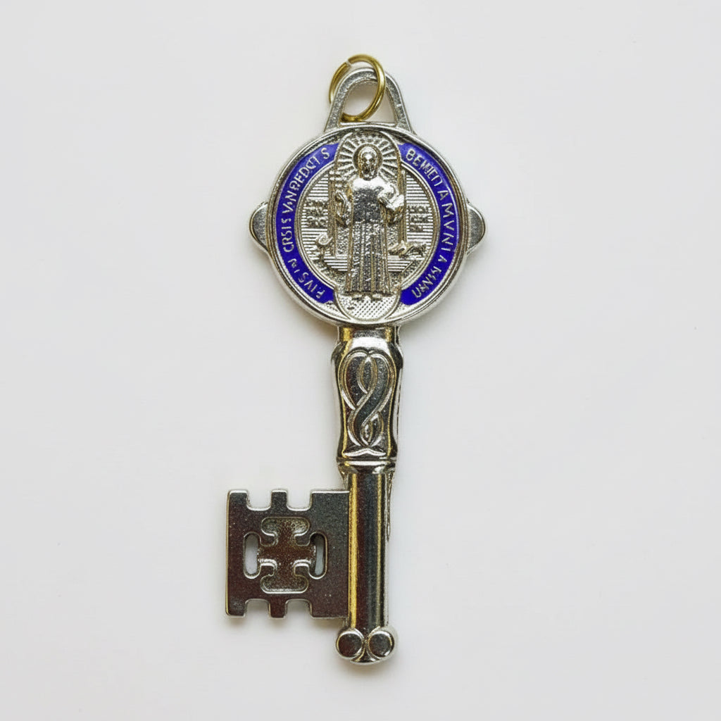 Llave De San Benito Dije Baño De Oro Encapsulado 5cm Varios