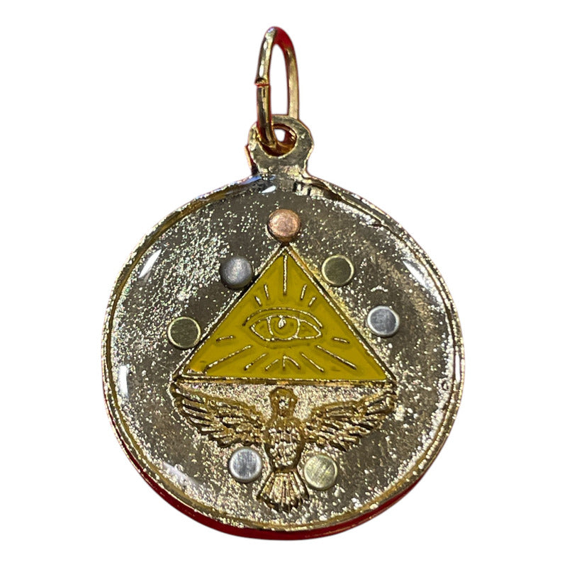 Pentagrama Ritualizado Mediano 7 Metales Tetragramaton 25mm