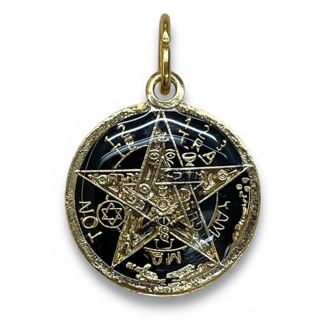 Pentagrama O Tetragramatón Ritualizado 7 Metales 15mm