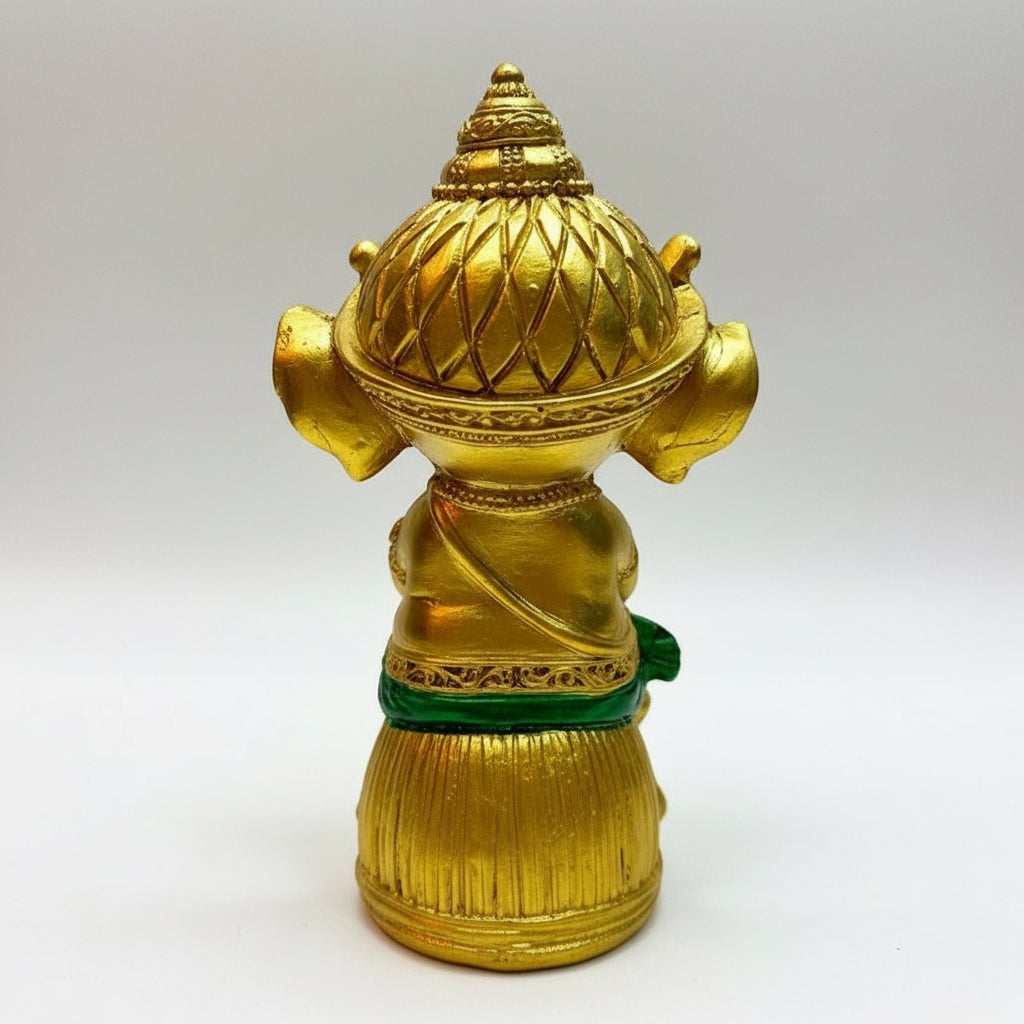 Ganesh Bebe En Barril  14.5cm Resina Nacional