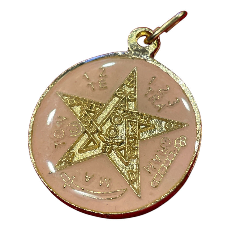 Pentagrama Ritualizado Mediano 7 Metales Tetragramaton 25mm