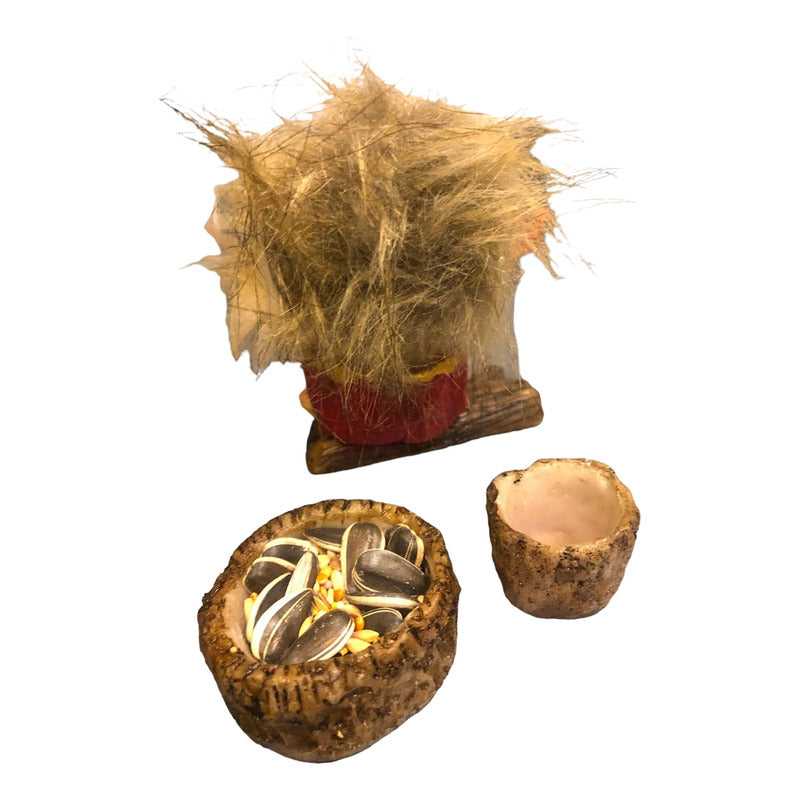Troll Creatividad + Comedero 9 Cm Figura De Resina Nacional Variado
