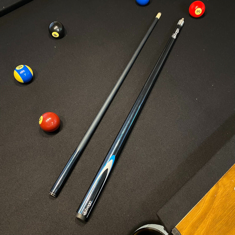 Taco de Billar Desarmable de Grafito Azul Estela + Guante De Regalo