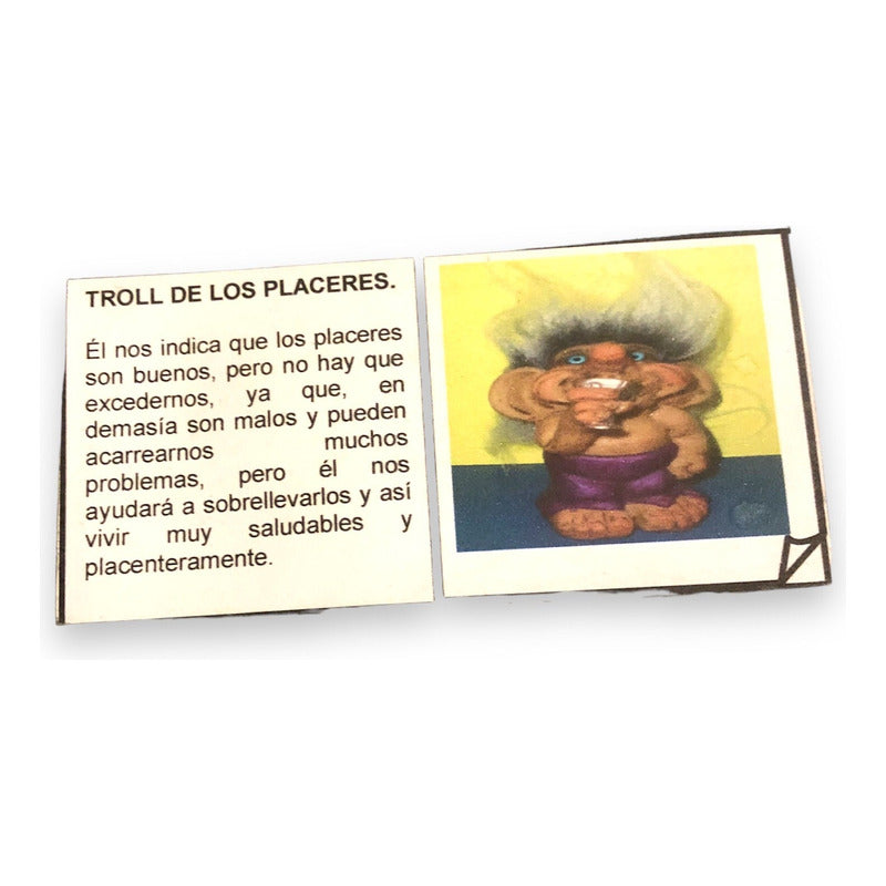 Troll Placeres + Comedero 10 Cm Figura En Resina Nacional Variado