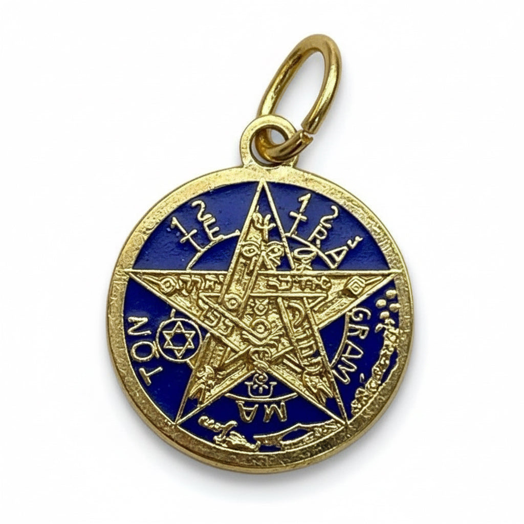 Pentagrama O Tetragramatón Ritualizado 7 Metales 15mm