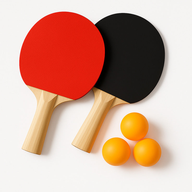 Raquetas de Ping Pong con 3 Pelotas