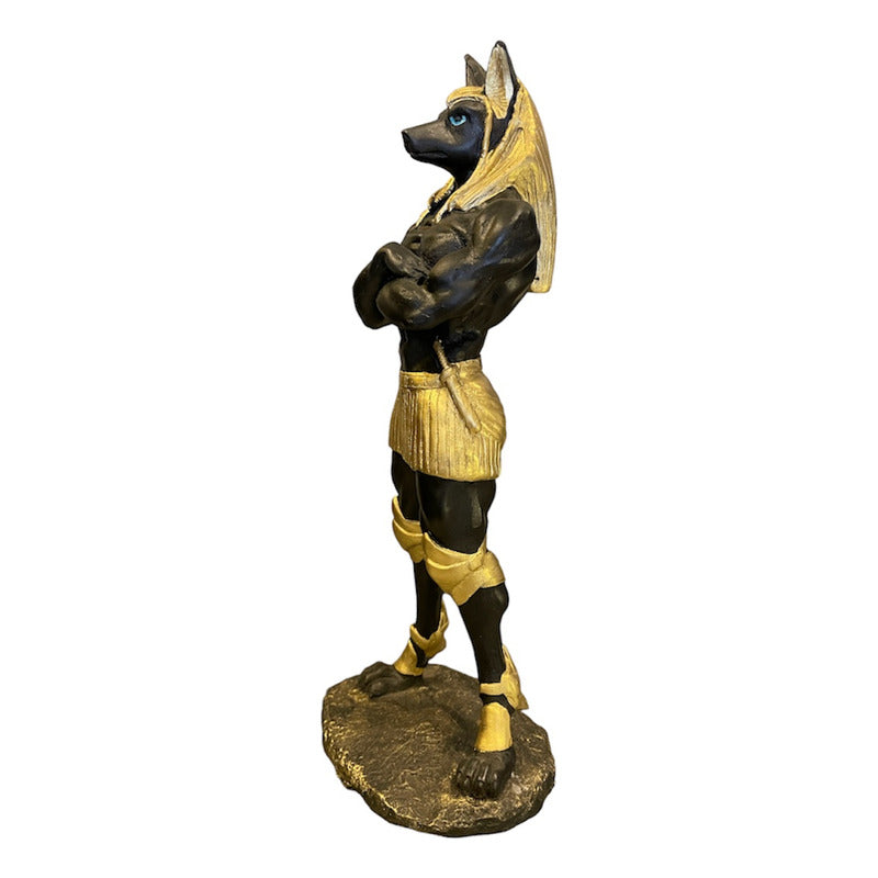 Anubis Figura Resina Naciona 25 Cm (fornido) Negro