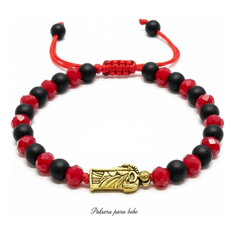 Pulsera San Judas Hilo Rojo Ajustable 7 Cm