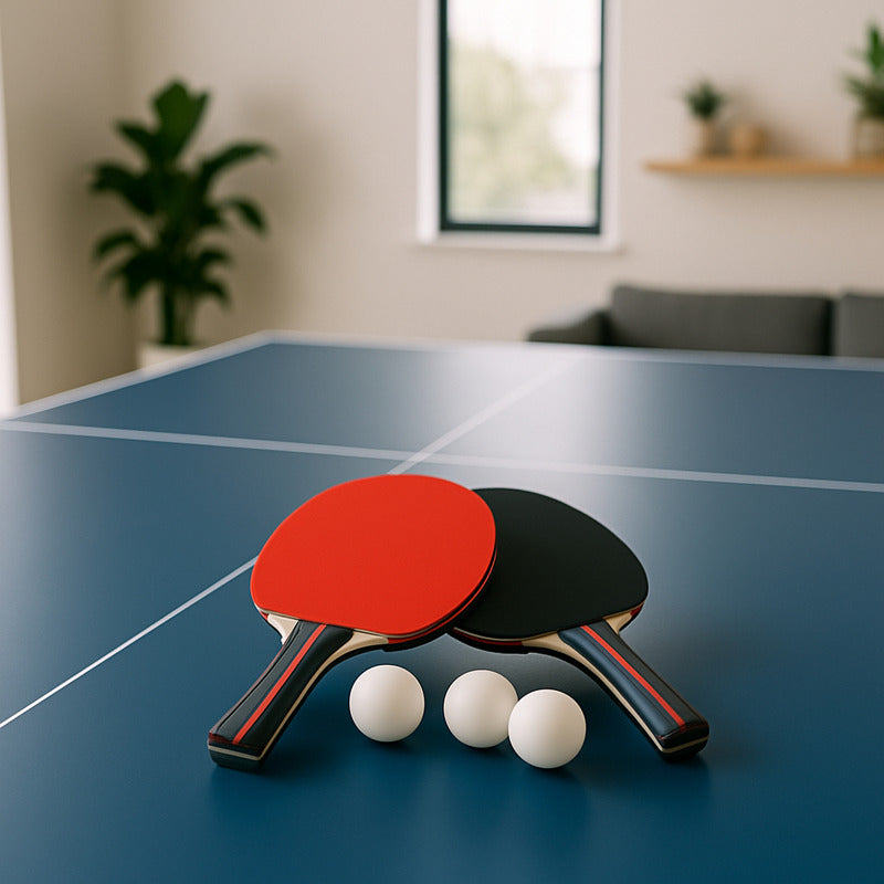 2 Raquetas de Ping Pong con Estuche